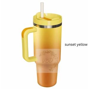 40 oz tumbler with lid and straw